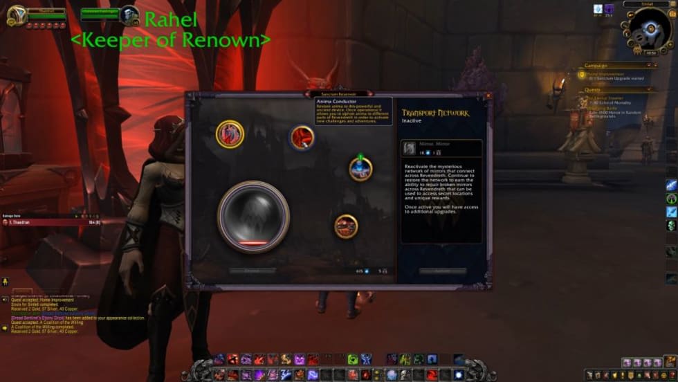 Bild från World of Warcraft: Shadowlands.